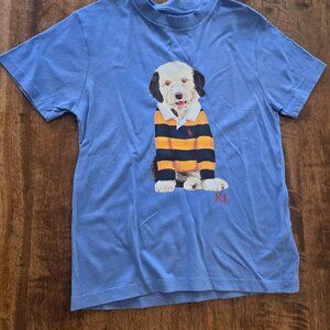RL Dog-Print Cotton Jersey Tee